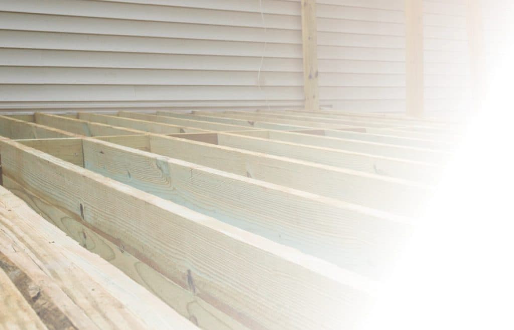 New wood deck built by Northern Winds Contracting